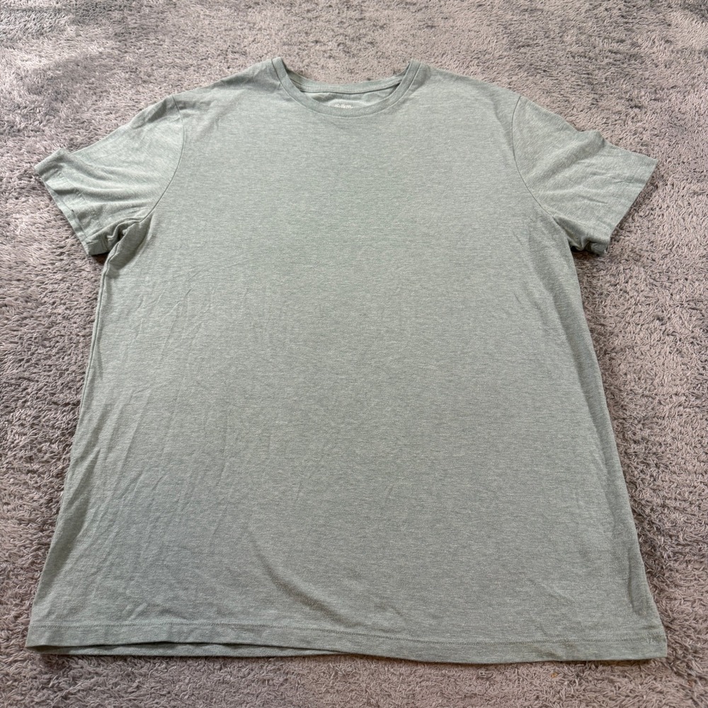 Goodfellow & Co Mens Lyndale Tee T-Shirt Large Sage Green Heathered Cotton Blend
